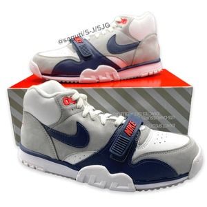 Nike Air Trainer 1 Men's Size 9 White Midnight Navy Grey New Shoes DM0521-101
